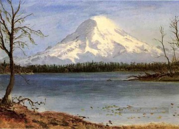 Lac dans les Rocheuses Albert Bierstadt Peinture à l'huile